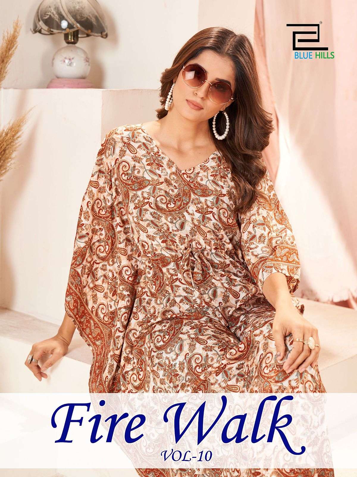 BLUE HILLS FIRE WALK VOL 10 LADIES KAFTAN