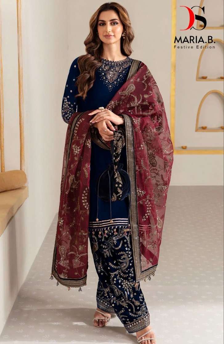 DEEPSY SUITS D NO 3284 HEAVY DESIGNER VELVET SUITS 
