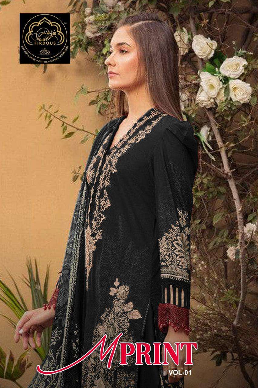 FIRDOUS M PRINTS VOL 1 COTTON SALWAR KAMEEZ 