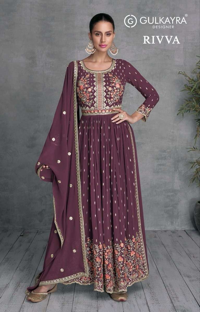 GULKAYRA DESIGNER RIVVA HEAVY DESIGNER READY MADE SUITS 