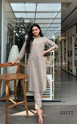 INDIRA 23177 FANCY KURTI WITH PANT SET 