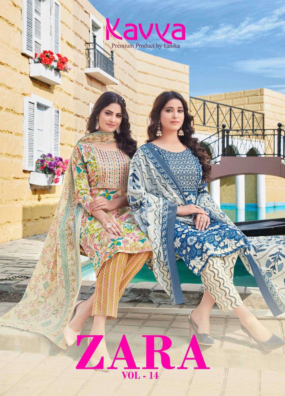  KAVYA ZARA VOL 14 KURTI COMBO SET 