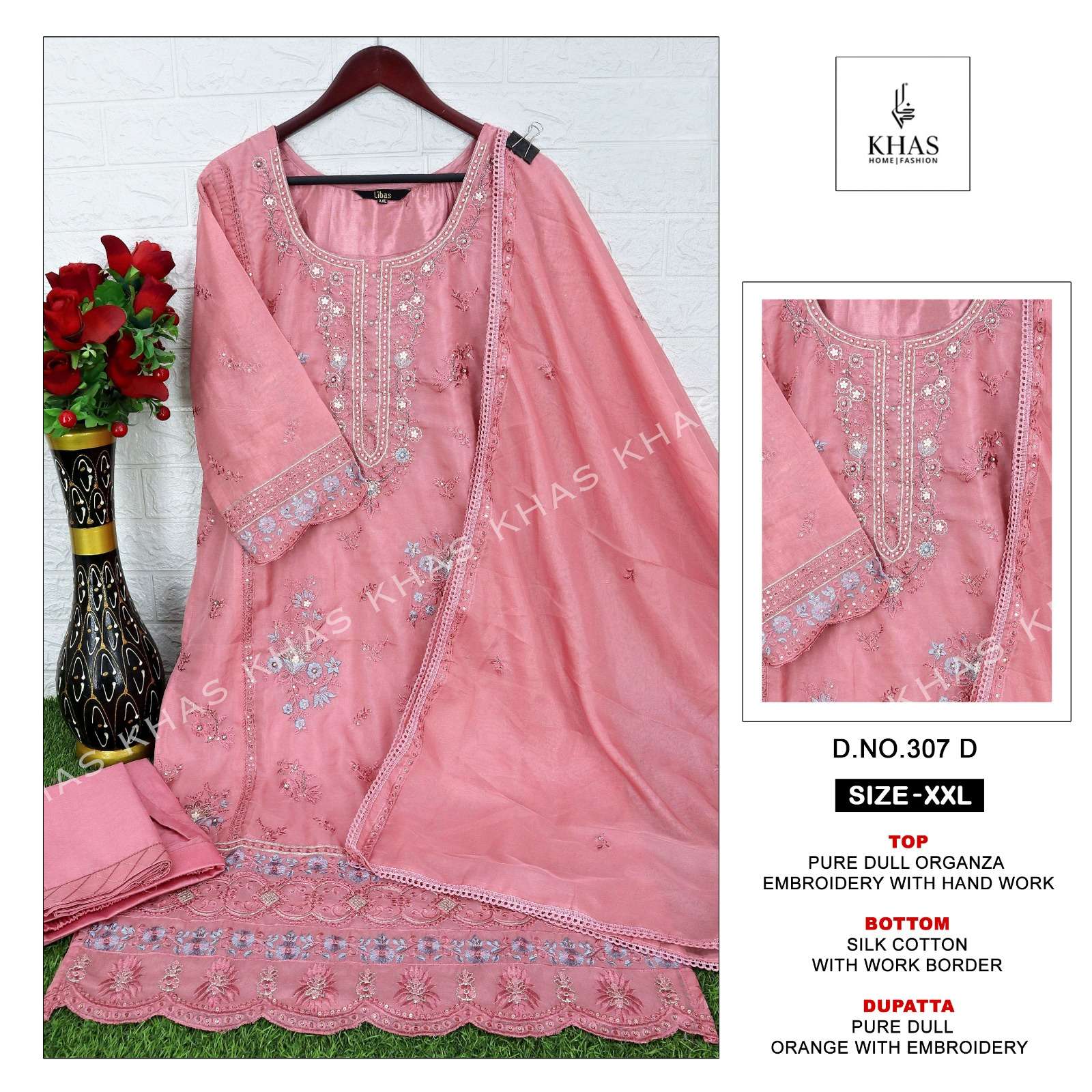 KHAS FASHION D NO 307 OGANZA DESIGNER PAKISTANI SUIT