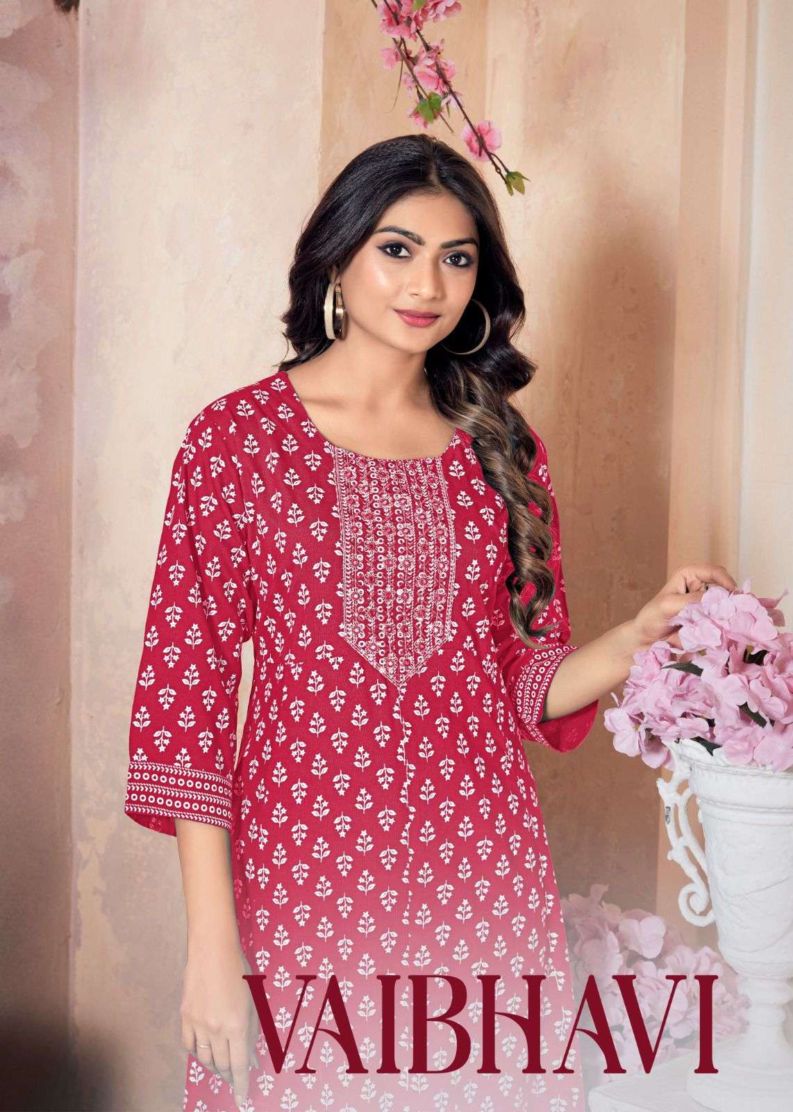 MF VAIBHAVI RAYON MIDI GOWN