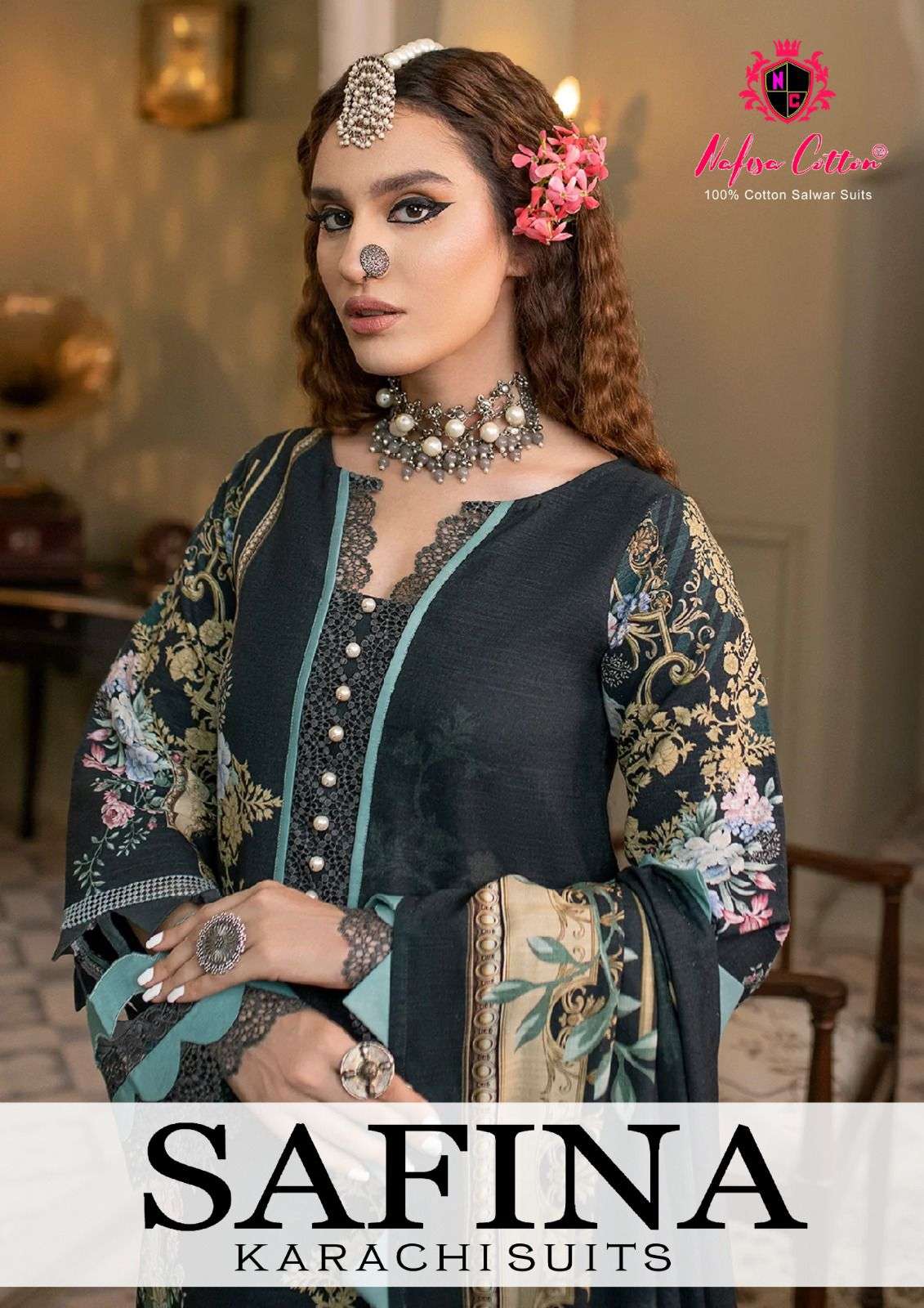 NAFISA COTTON SAFINA DIGITAL PRINT SUITS 