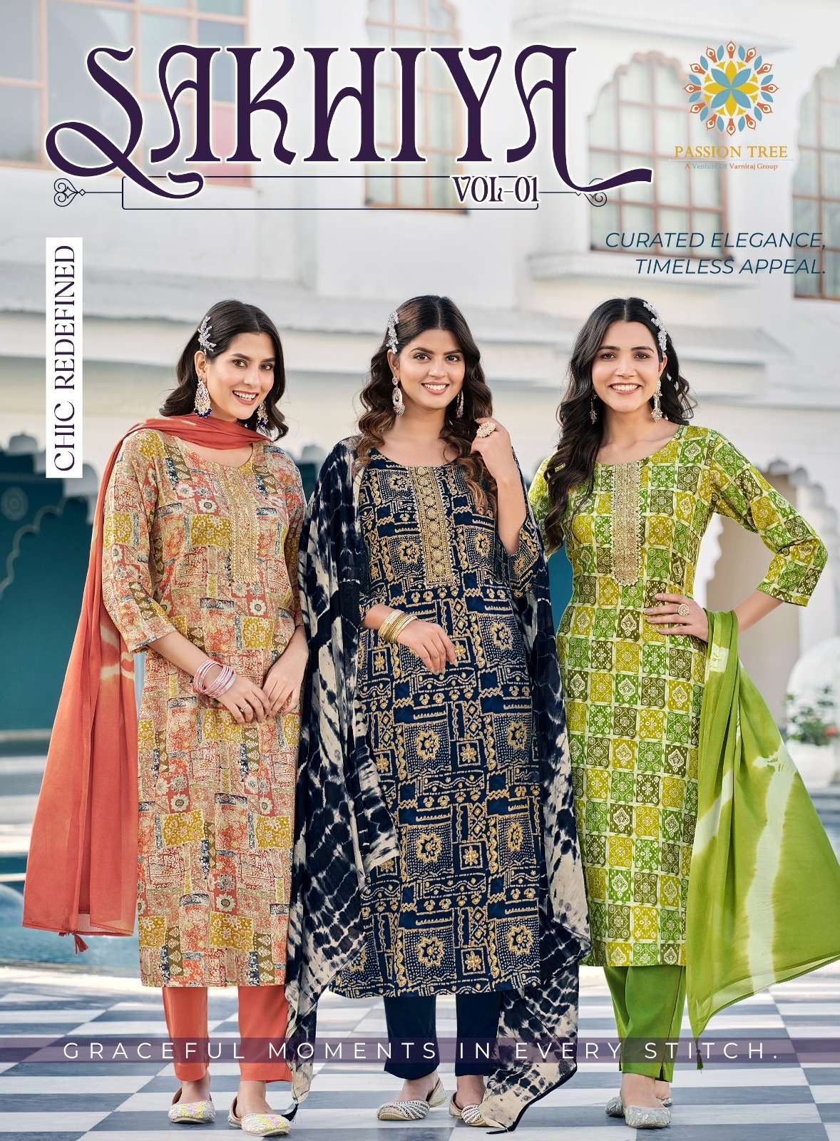 PASSION TREE SAKHIYA VOL 1 KURTI COMBO SET 