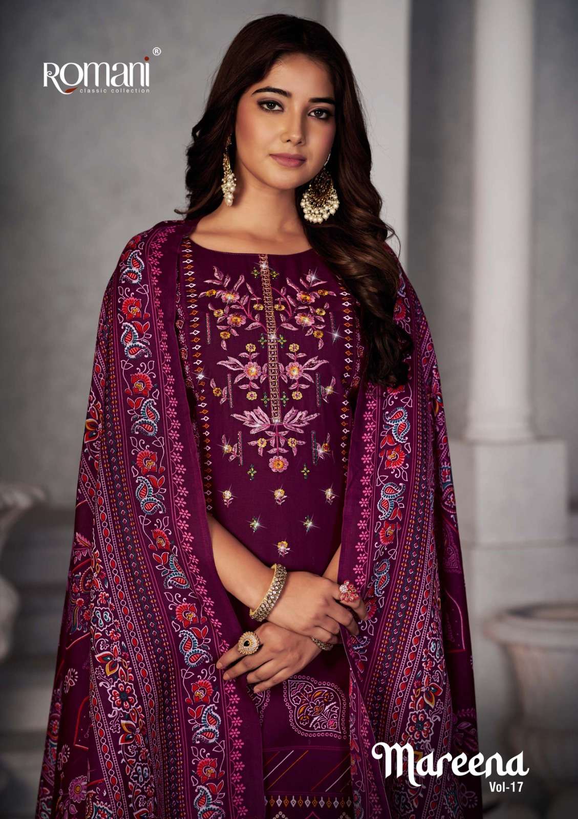 ROMANI MAREENA VOL 17 COTTON DIGITAL PRINT SUIT