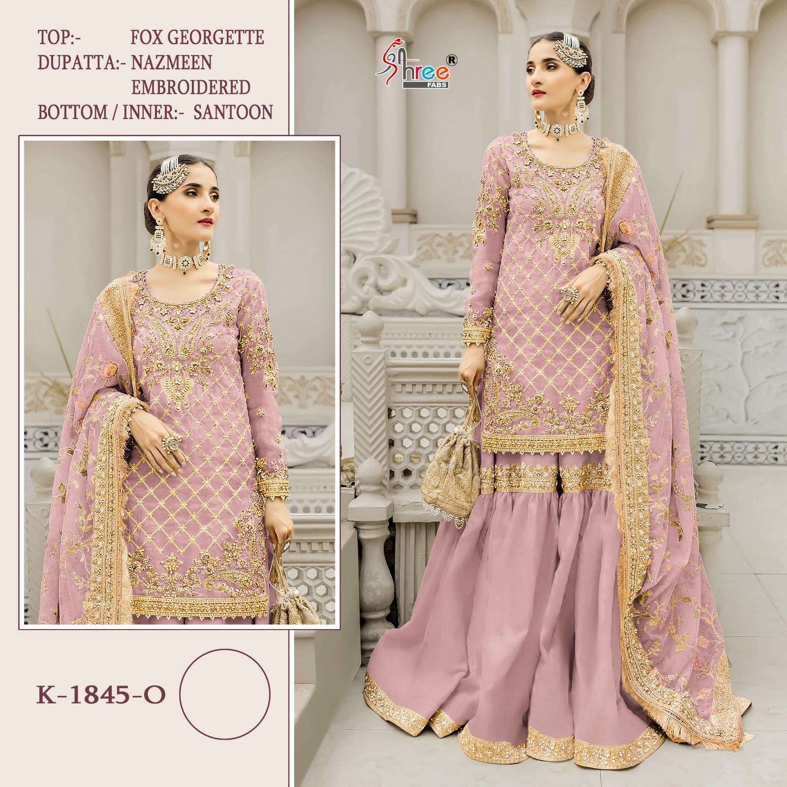 SHREE FABS K 1845 WEDDING WEAR PAKISTANI SUIT