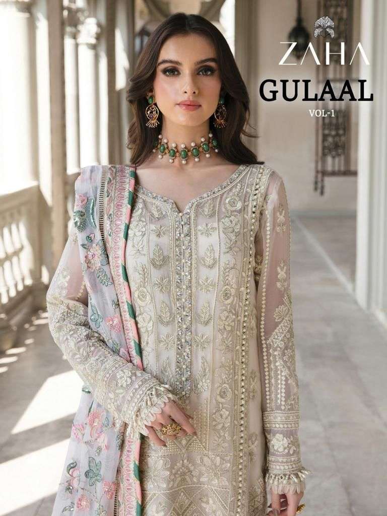 ZAHA D NO 10145  PAKISTANI GEORGETTE SUIT