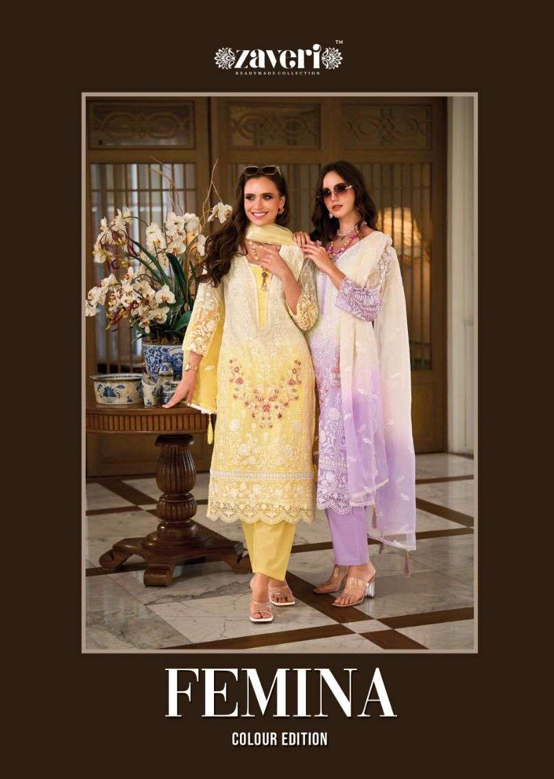 ZAVERI WOMEN BEAUTY FEMINA COLOR EDITION PARTY WEAR SUIT