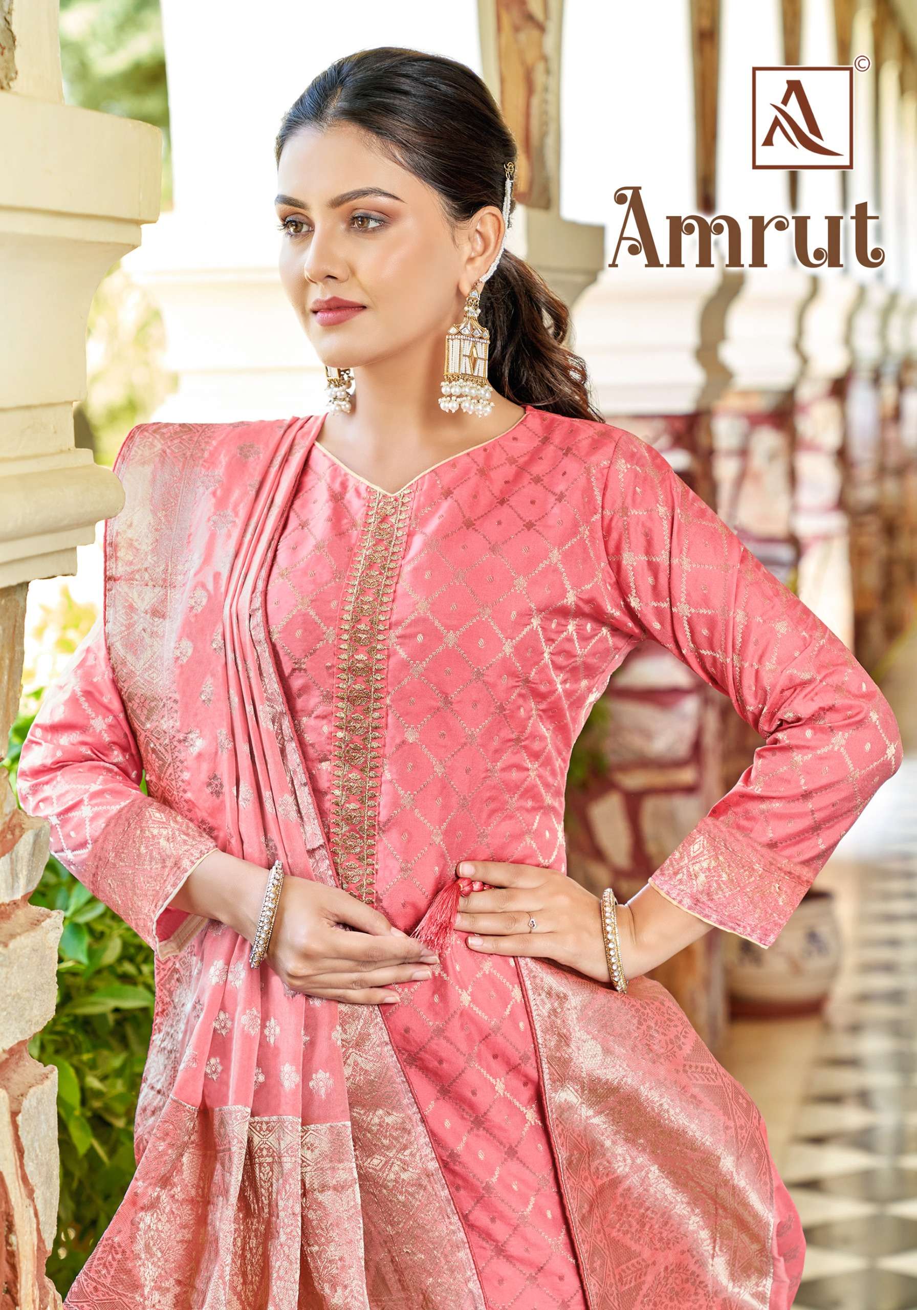 ALOK SUITS AMRUT JACQUARD SALWAR SUIT
