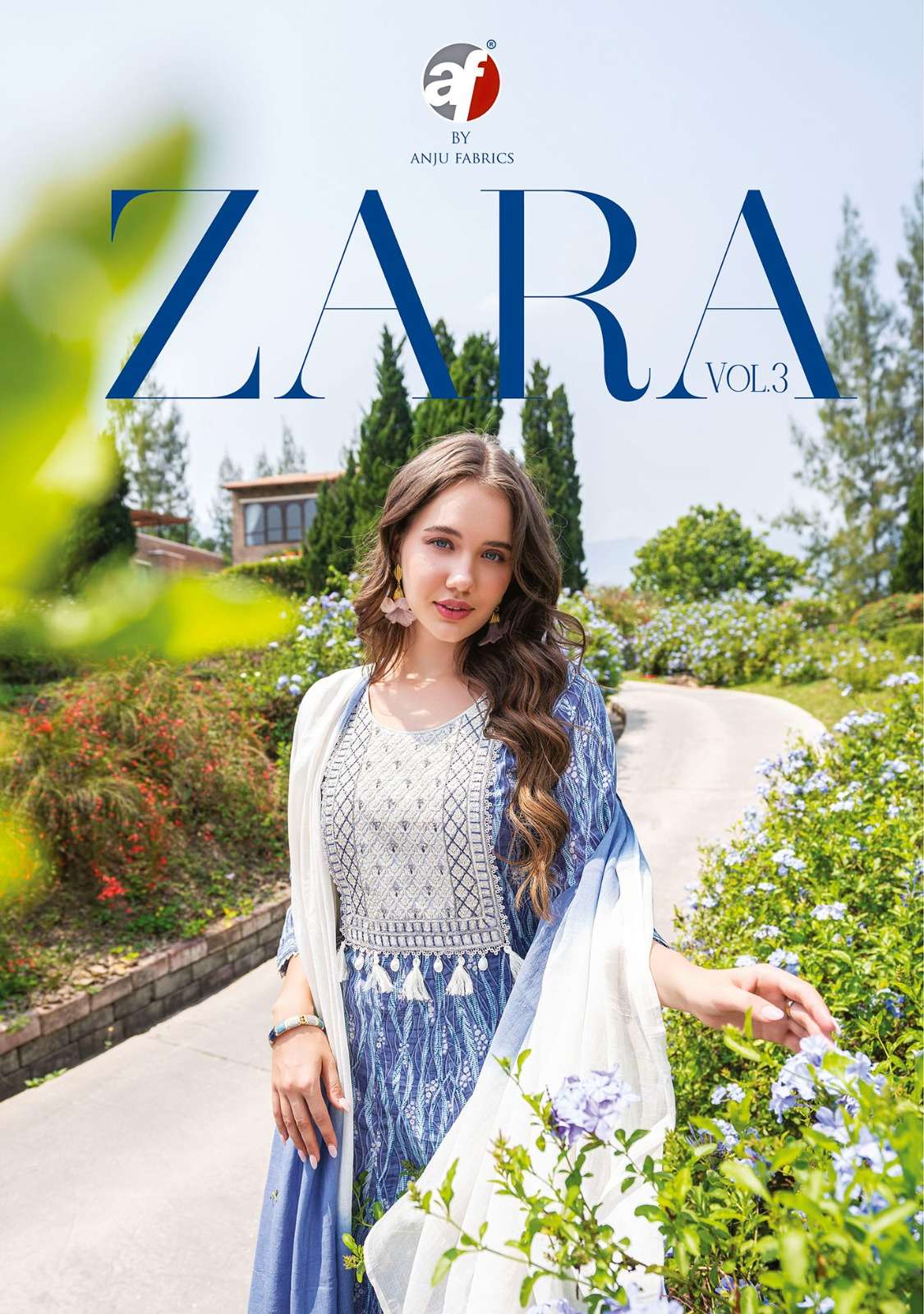 ANJU FABRICS ZARA VOL 3 FANCY DESIGNER PARTY WEAR SUIT