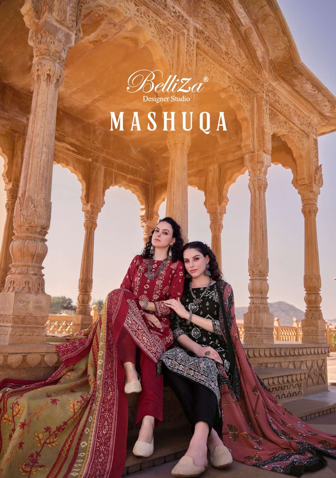 BELLIZA DESIGNER STUDIO MASHUQA COTTON DIGITAL PRINT SUIT