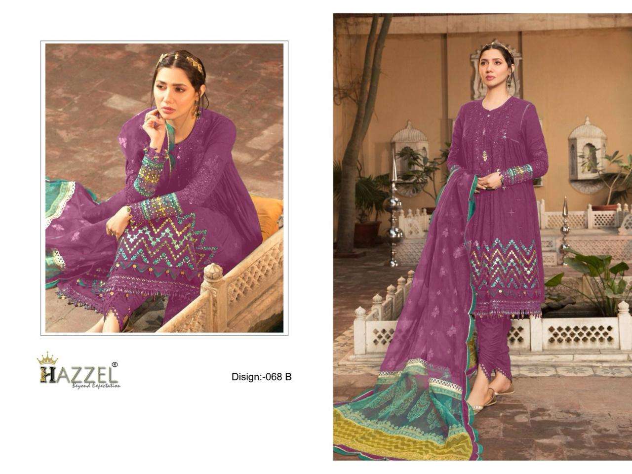 HAZZEL D NO 068 COTTON SALWAR KAMEEZ 