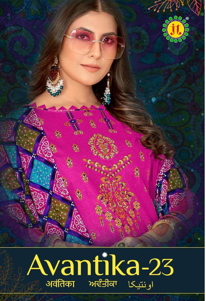 JT AVANTIKA VOL 23 COTTON PRINTED SALWAR SUIT