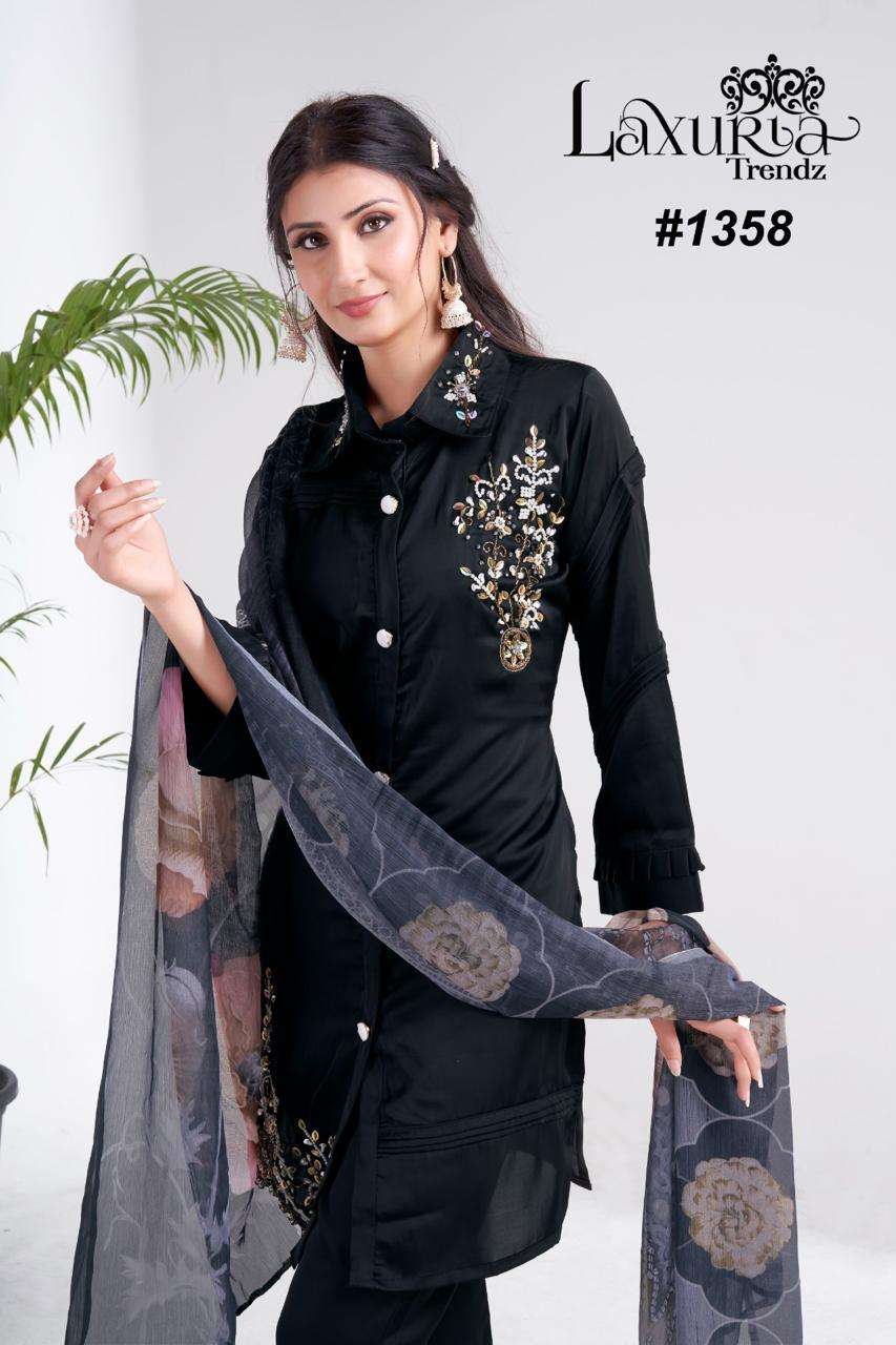 LAXURIA TRENDZ D NO 1358 TUNIC PANT AND DUPATTA SET