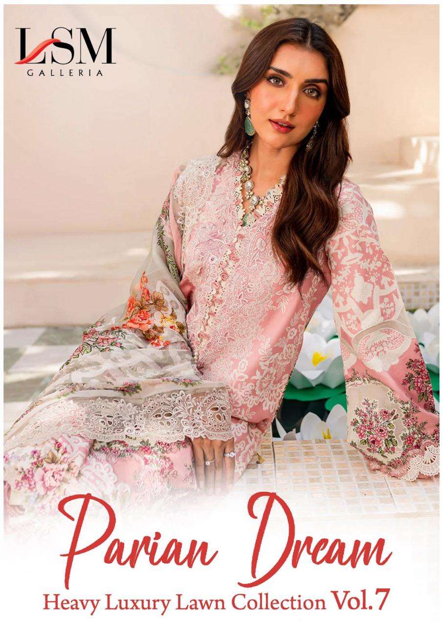 LSM GALLERIA PARIAN DREAM VOL 7 LAWN COTTON SALWAR SUIT
