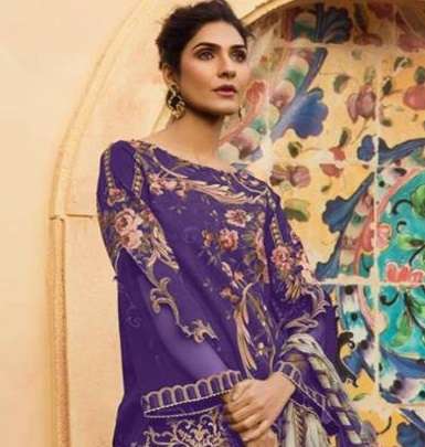 MEHBOOB TEX FIRDOUS BLACK BERRY EXCLUSIVE COLLECTION