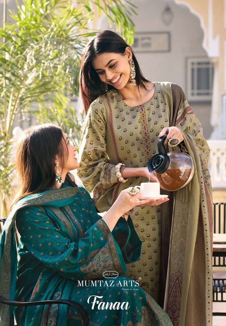 MUMTAZ ARTS FANAA VISCOSE EMBROIDERY WORK SUIT