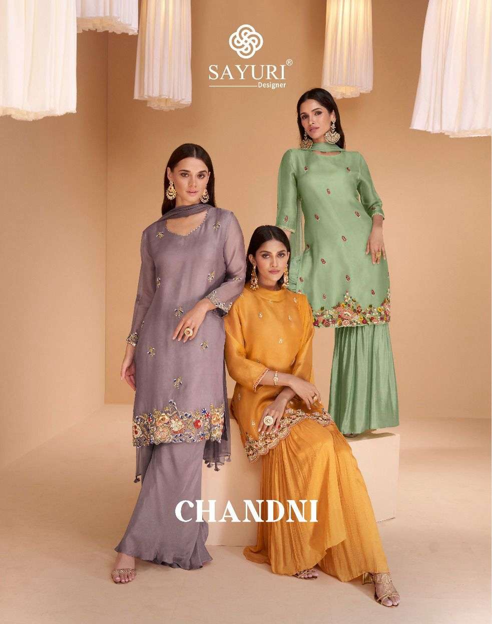 SAYURI DESIGNER CHANDNI HEAVY DESIGNER SHARARA SUIT