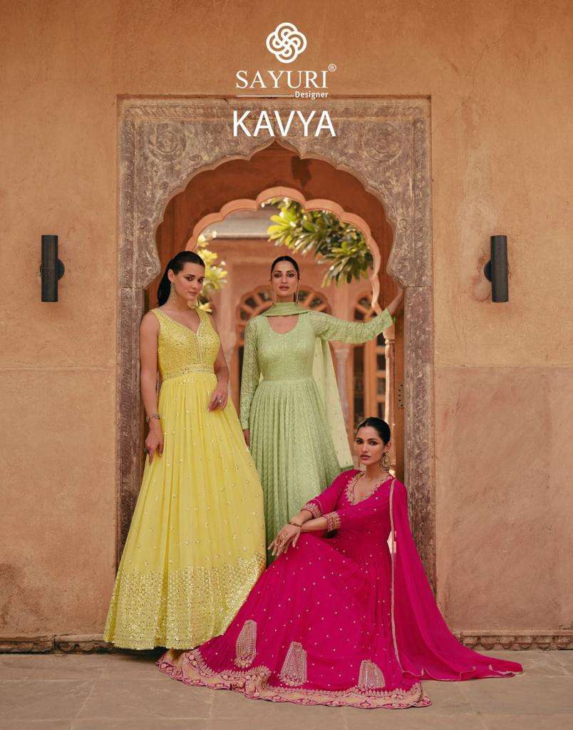 SAYURI DESIGNER KAVYA GEORGETTE ANARKALI GOWN DRESS