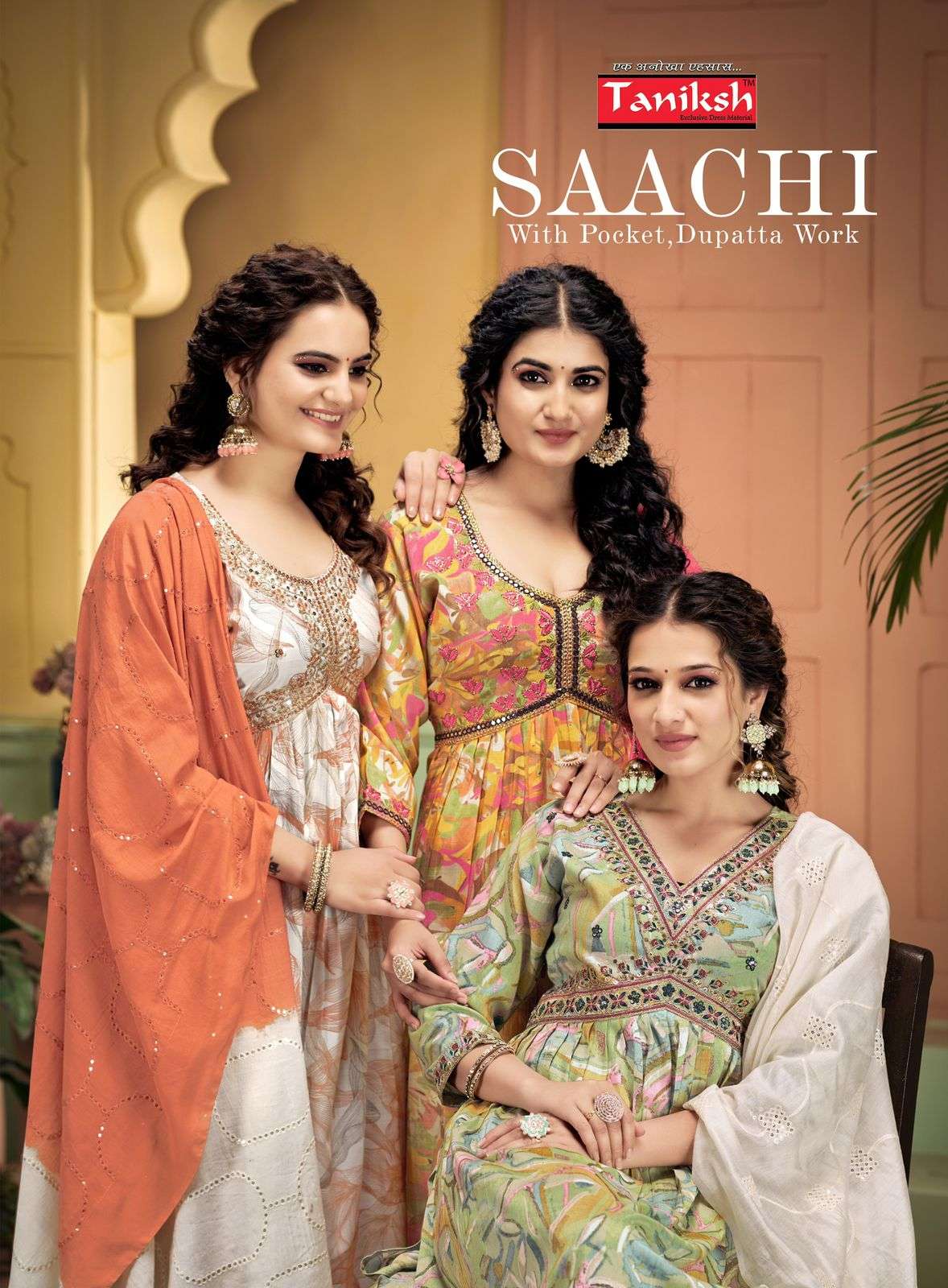 TANIKSH SAACHI VOL 1 ALIA CUT STYLE KURTI COMBO SET 