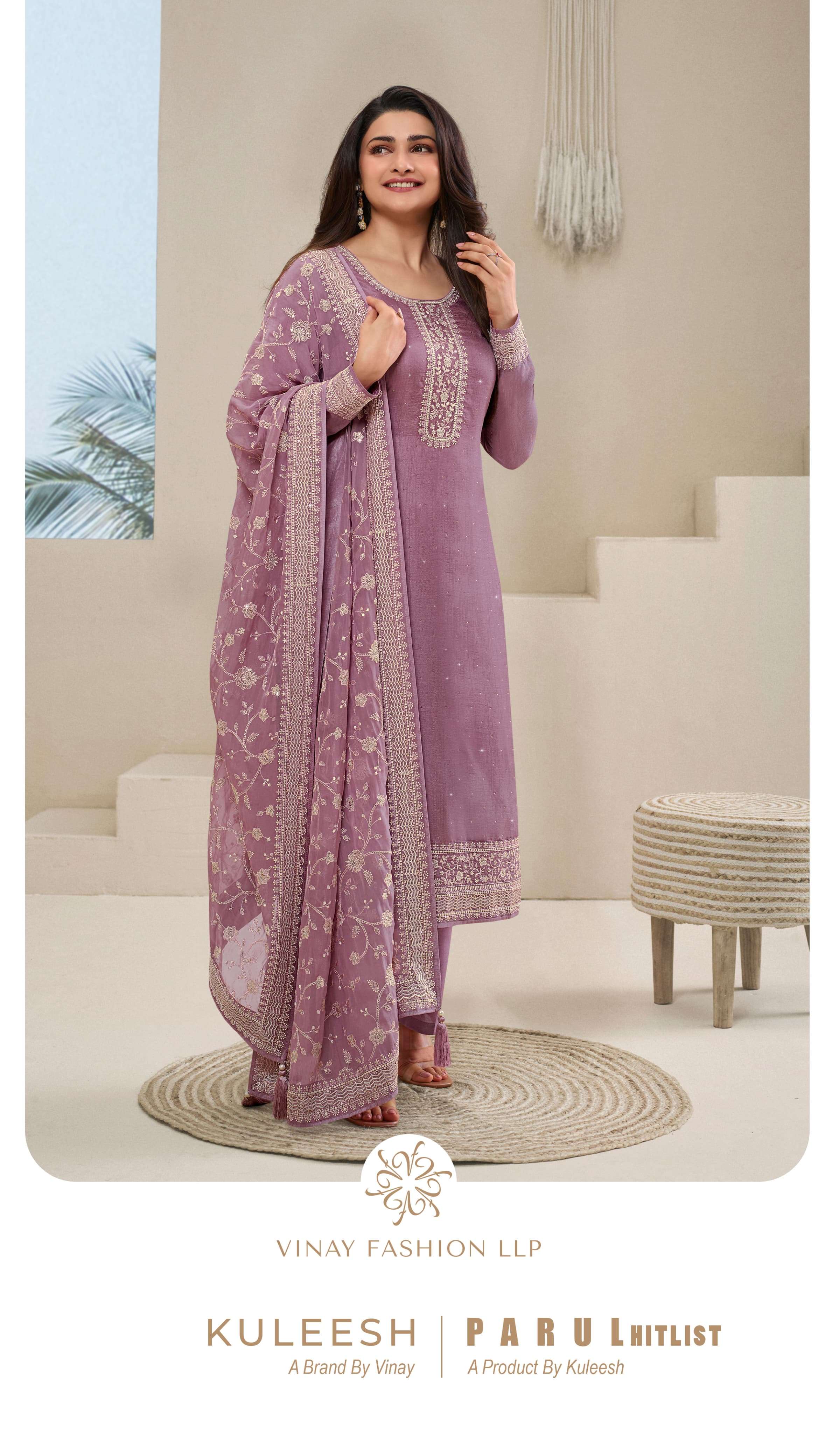 VINAY FASHION KULEESH PARUL HIT LIST DOLA JACQUARD DESIGNER SUIT