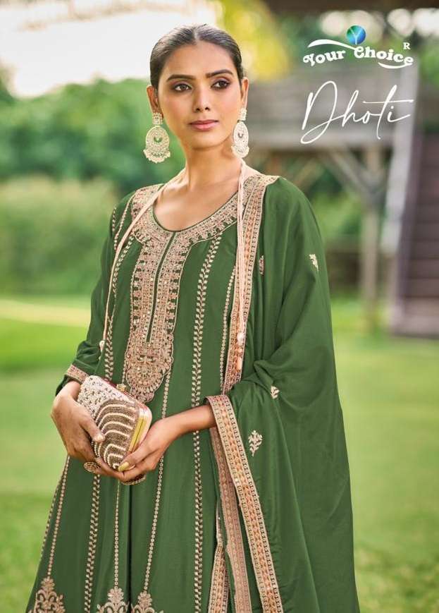 YOUR CHOICE DHOTI HEAVY DESIGNER FESTIVE WEAR SUIT