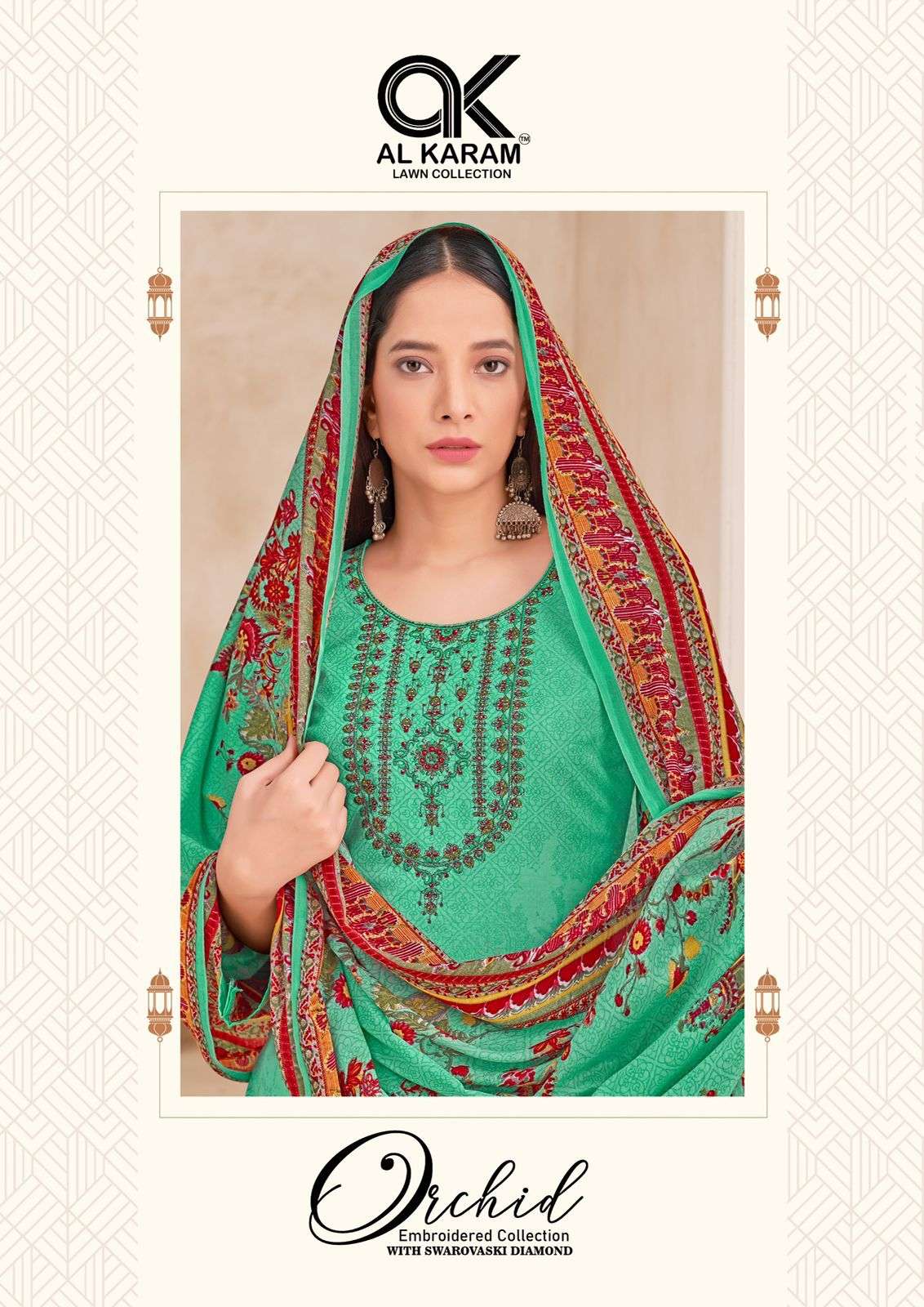 AL KARAM ORCHID COTTON DIGITAL PRINT SALWAR SUITS 