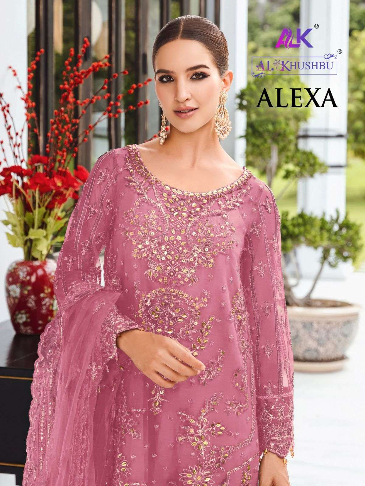 AL KHUSHBU ALEXA VOL 1 PAKISTANI ORGANZA SUIT