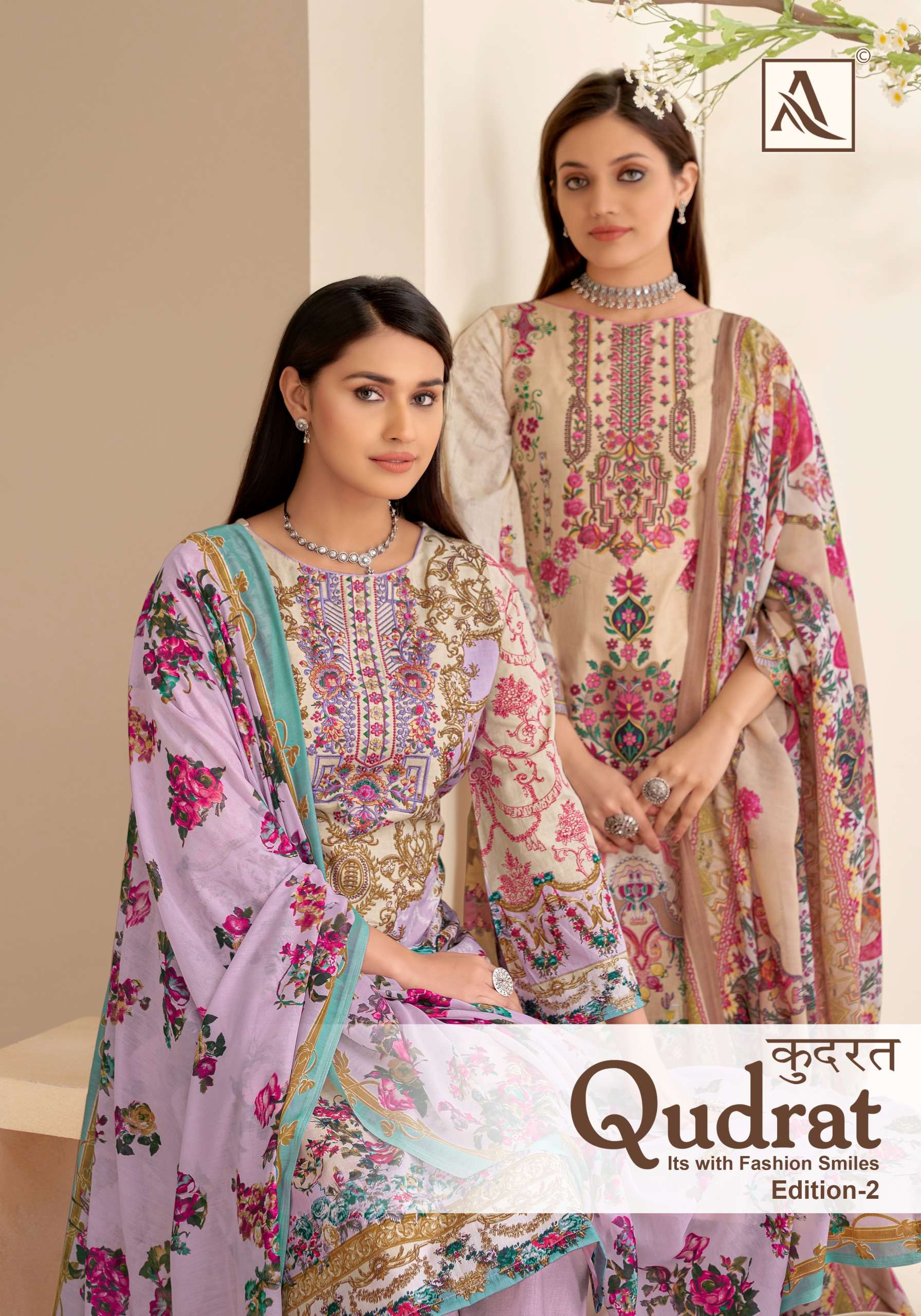 ALOK SUITS  QUDRAT EDITION VOL 2 COTTON FANCY WORK SUIT