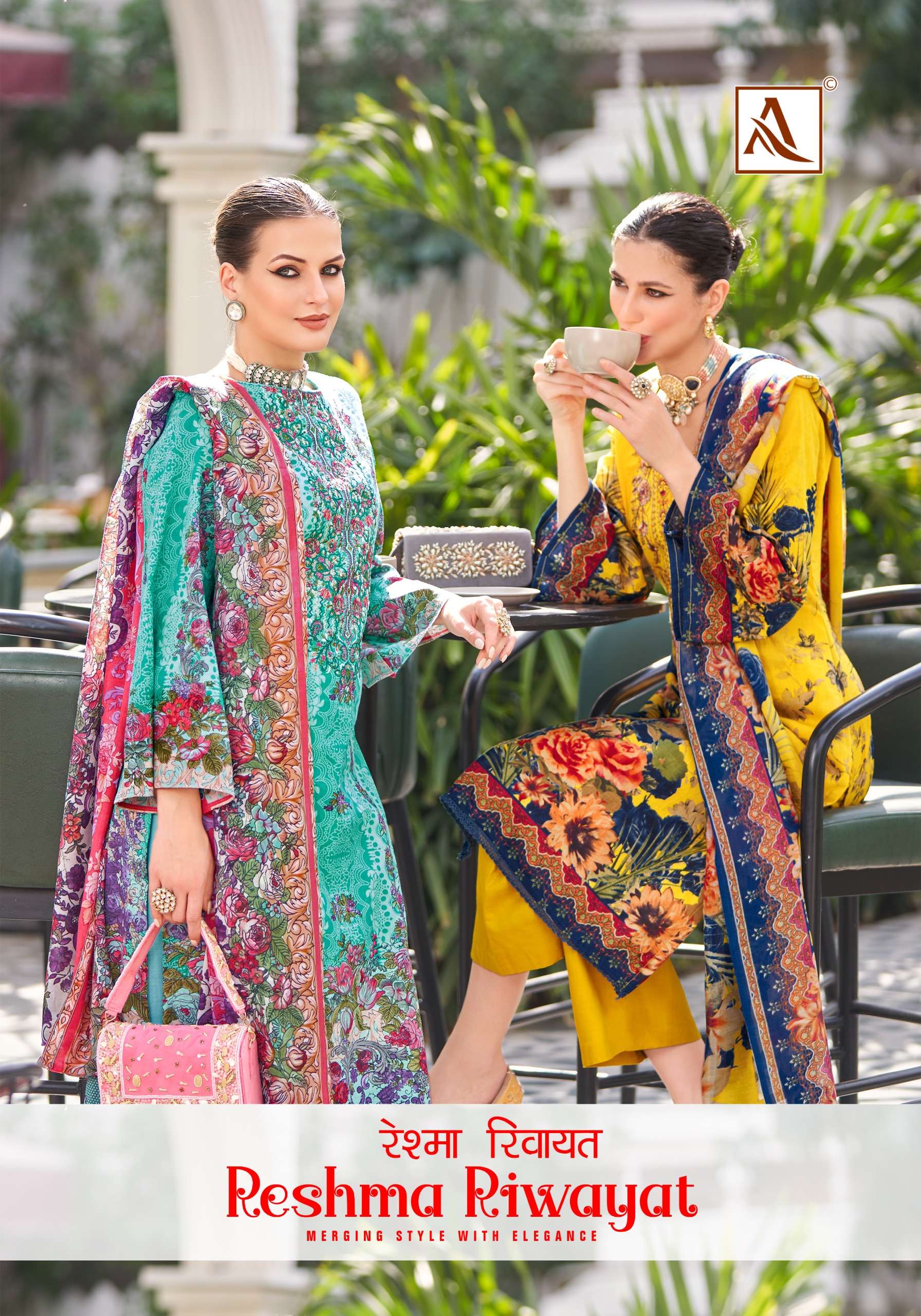 ALOK SUITS RESHMA RIWAYAT COTTON FANCY EMBROIDERY SUIT