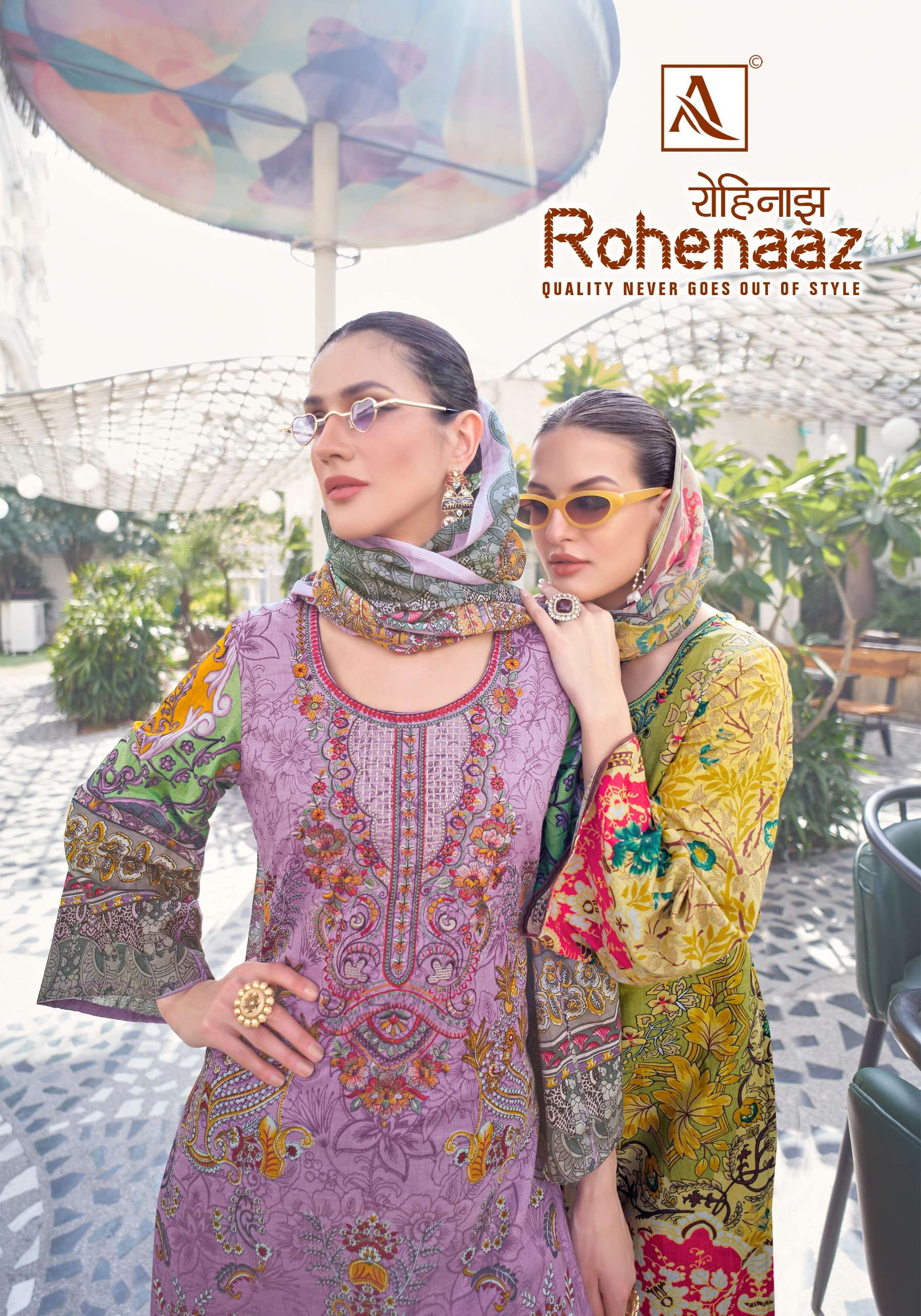 ALOK SUITS ROHENAAZ COTTON PAKISTANI STYLE PRINT SUIT