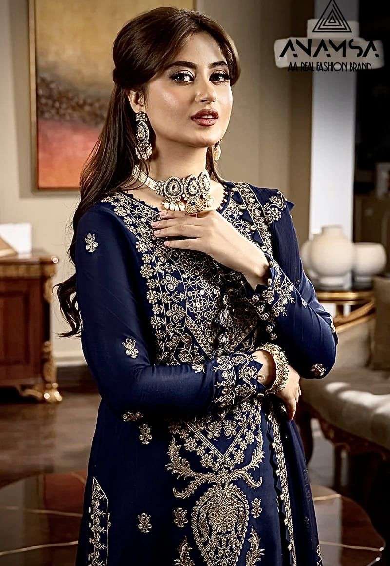 ANAMSA D NO 270 FOX GEORGETTE SUIT