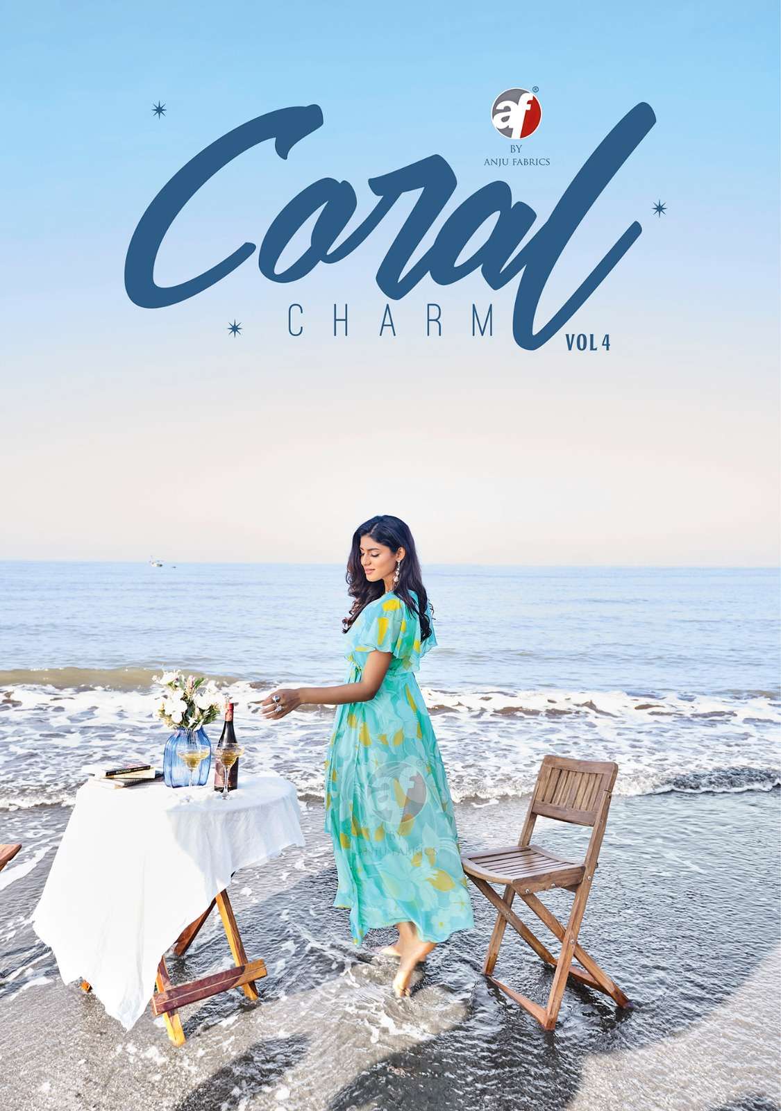 ANJU FABRICS CORAL CHARM VOL 4 LONG ONE PIECE GOWN DRESS