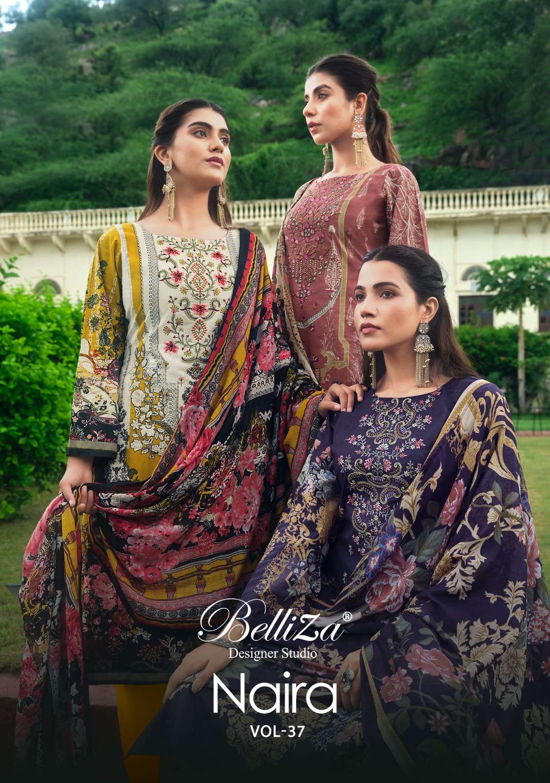 BELLIZA DESIGNER STUDIO NAIRA VOL 37 COTTON DIGITAL PRINT SUIT