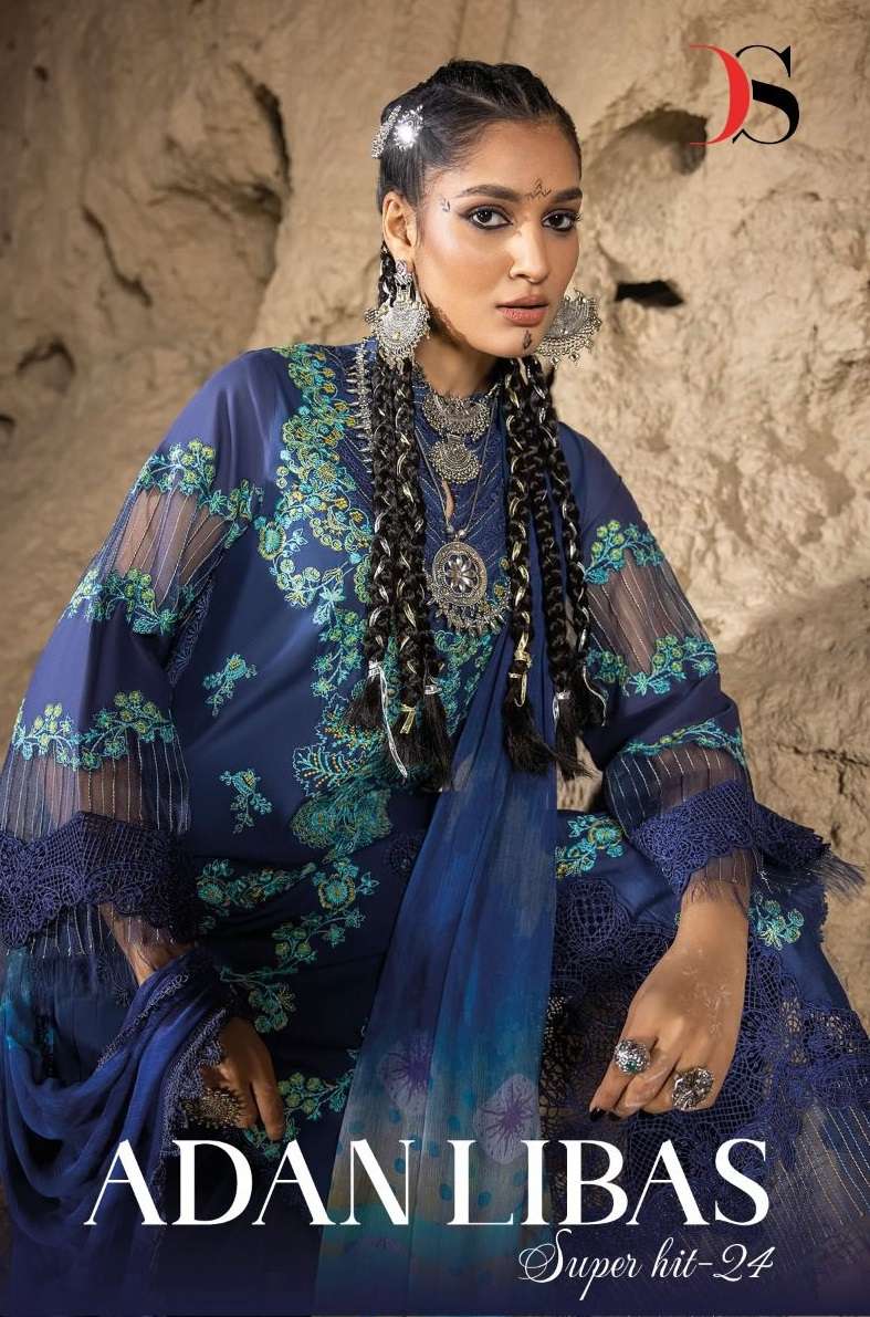 DEEPSY SUITS ADAN LIBAS SUPER HIT LAWN 24 COTTON DESIGNER SUIT