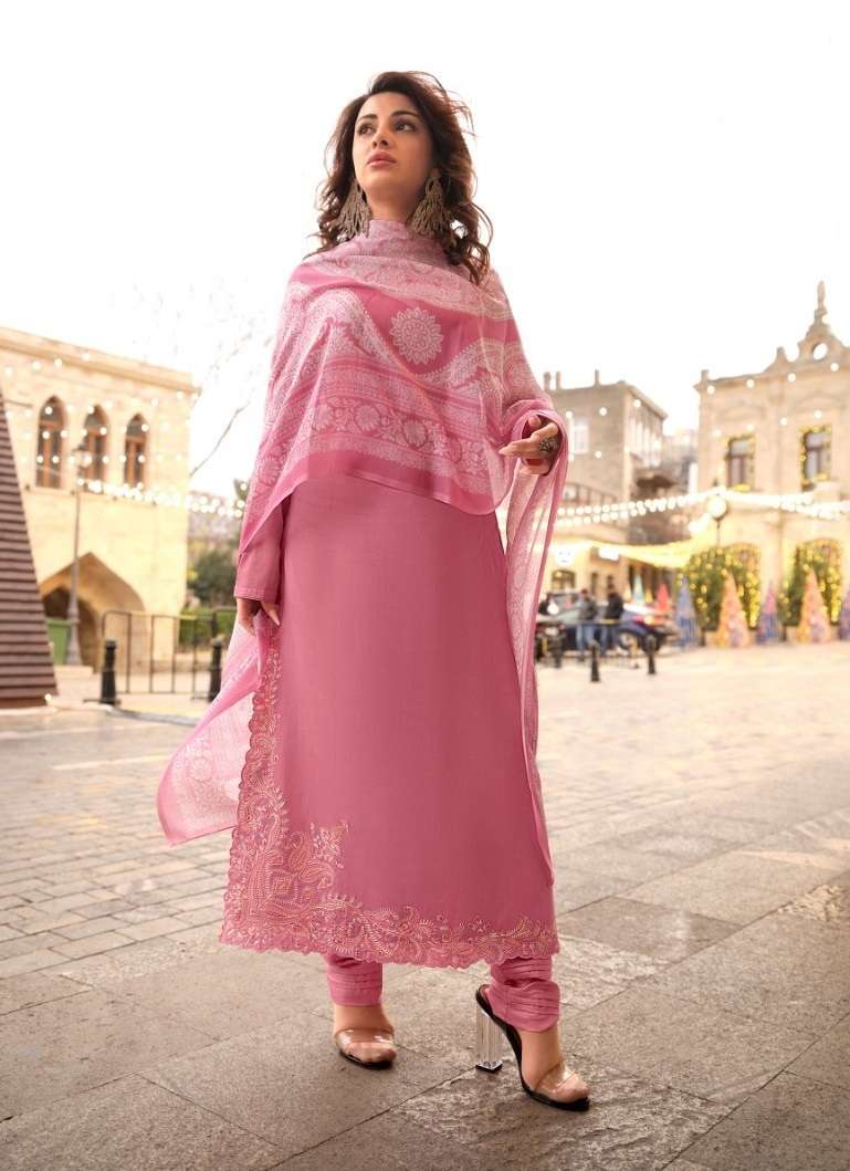 FIDA KUDRAT SATIN COTTON ESIGNER SUIT