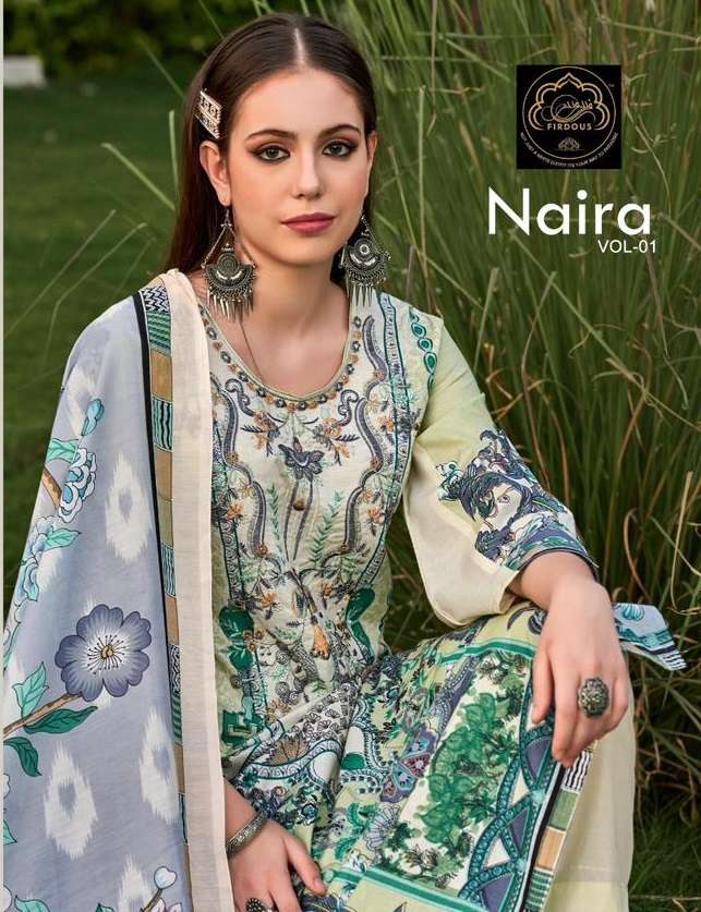 FIRDOUS NAIRA VOL 1 COTTON SALWAR KAMEEZ 