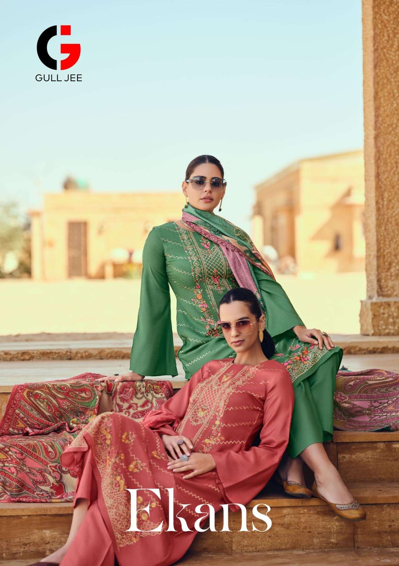  GULL JEE EKANS MUSLIN SILK DESIGNER SUIT