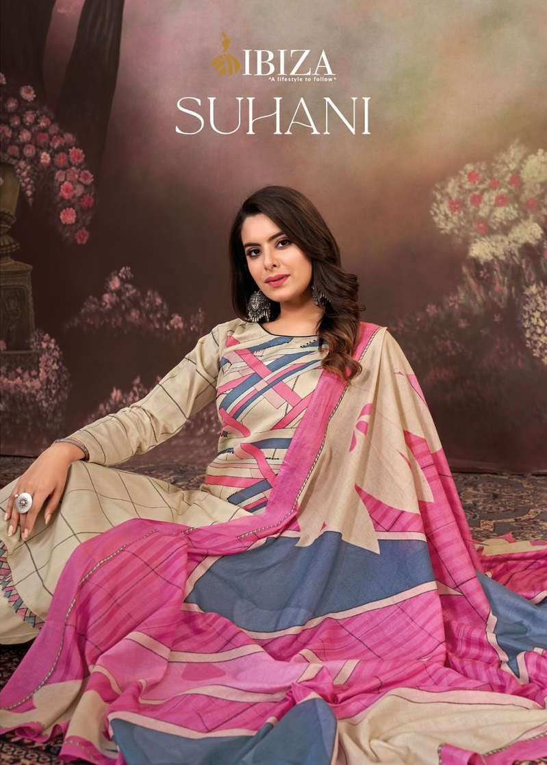 IBIZA SUHANI JAM COTTON FANCY DESIGNER SUIT
