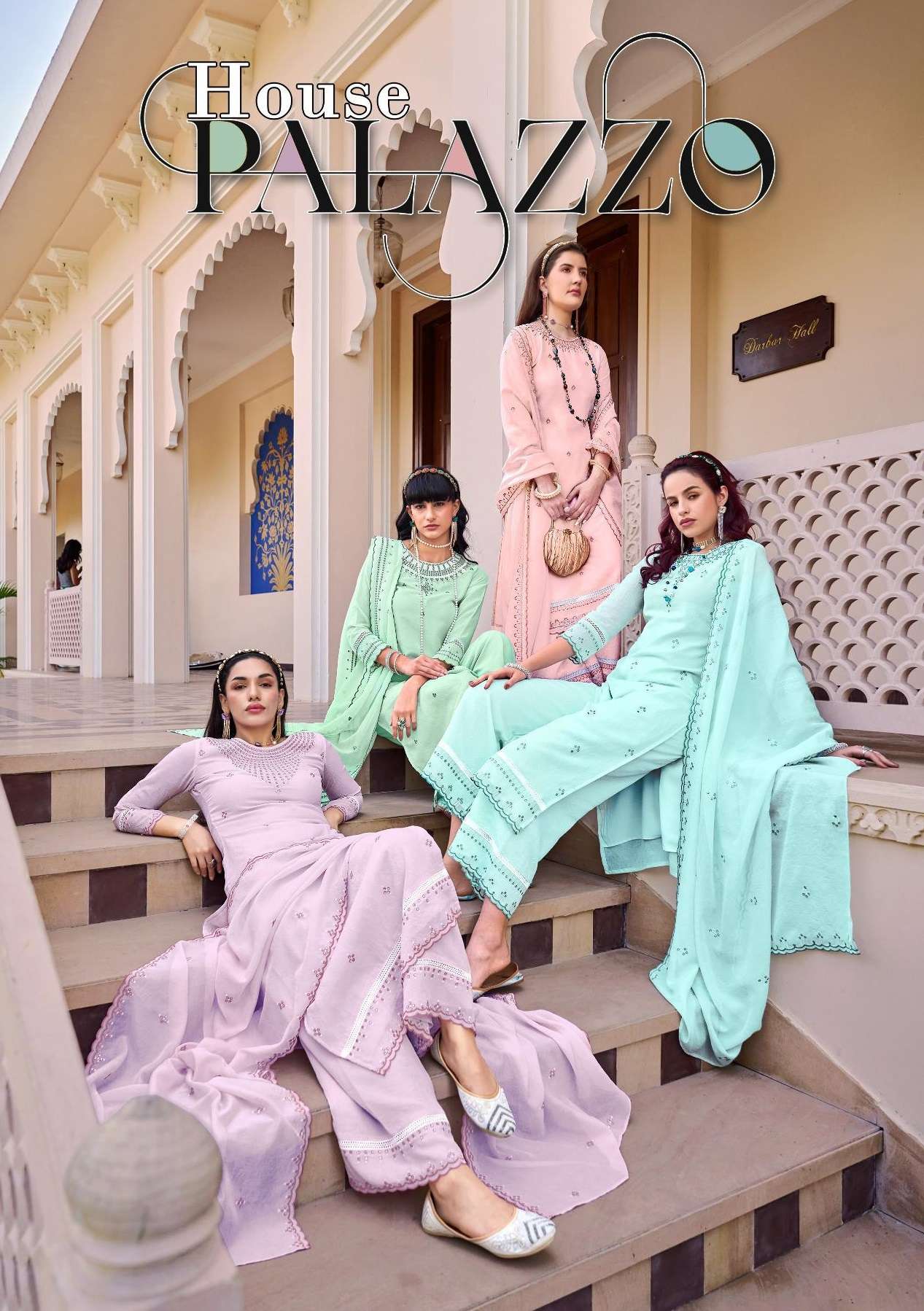 ISAVASYAM CORPORATION PALAZZO HOUSE PARTY WEAR SUIT