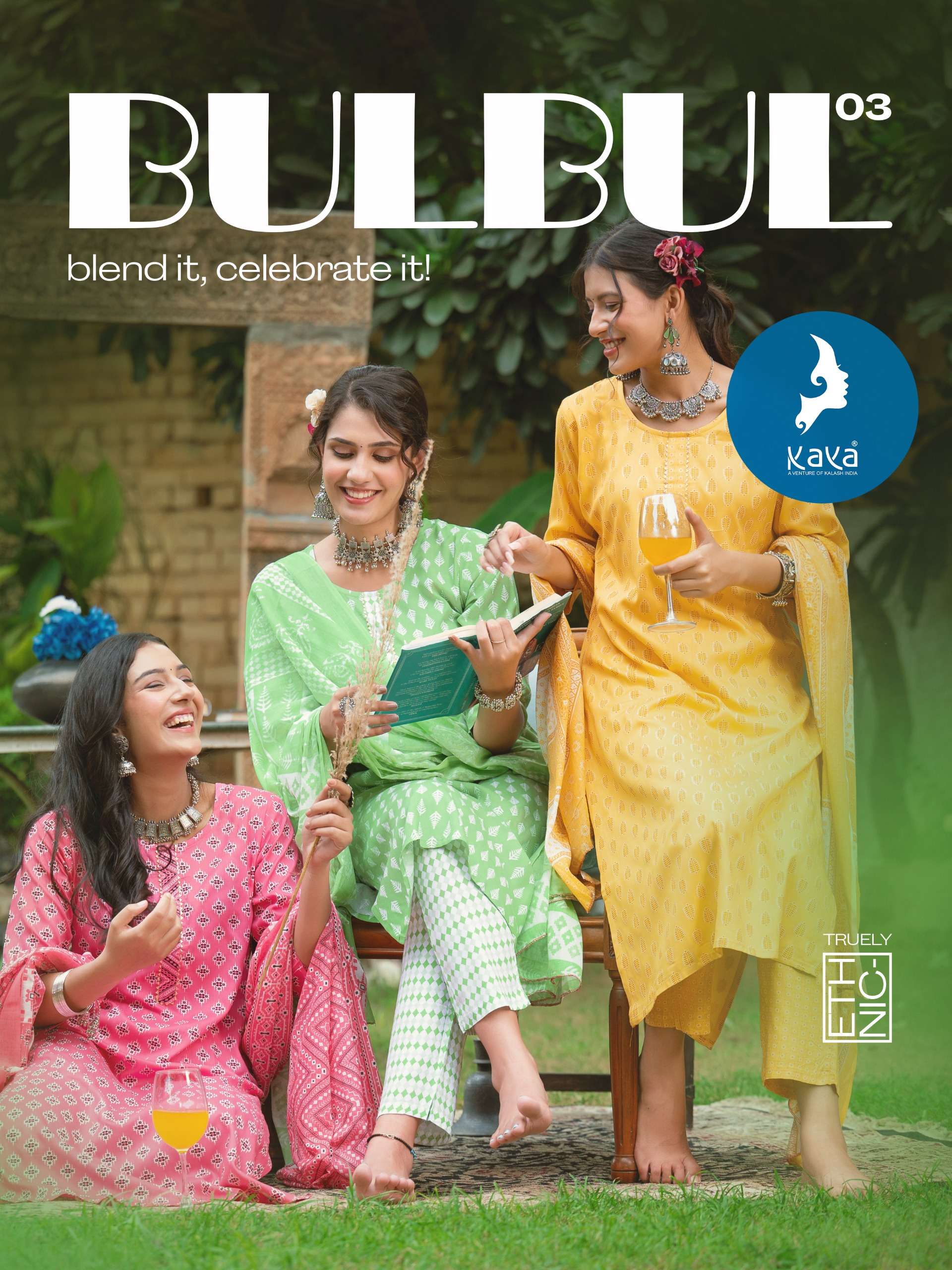 KAVYA BULBUL VOL 3 LADIES KURTI COMBO SET 