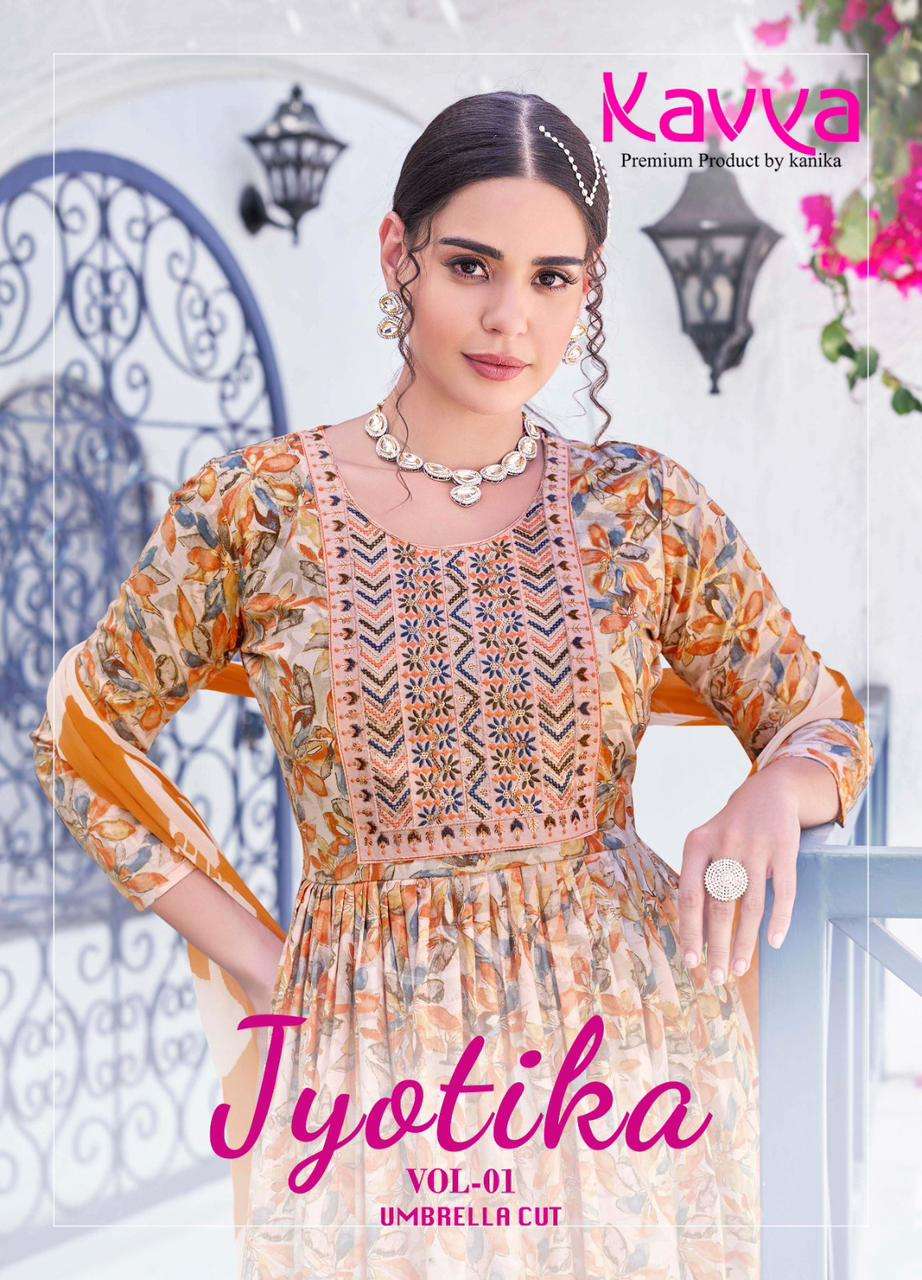 KAVYA JYOTIKA VOL 1 FANCY KURTI COMBO SET 