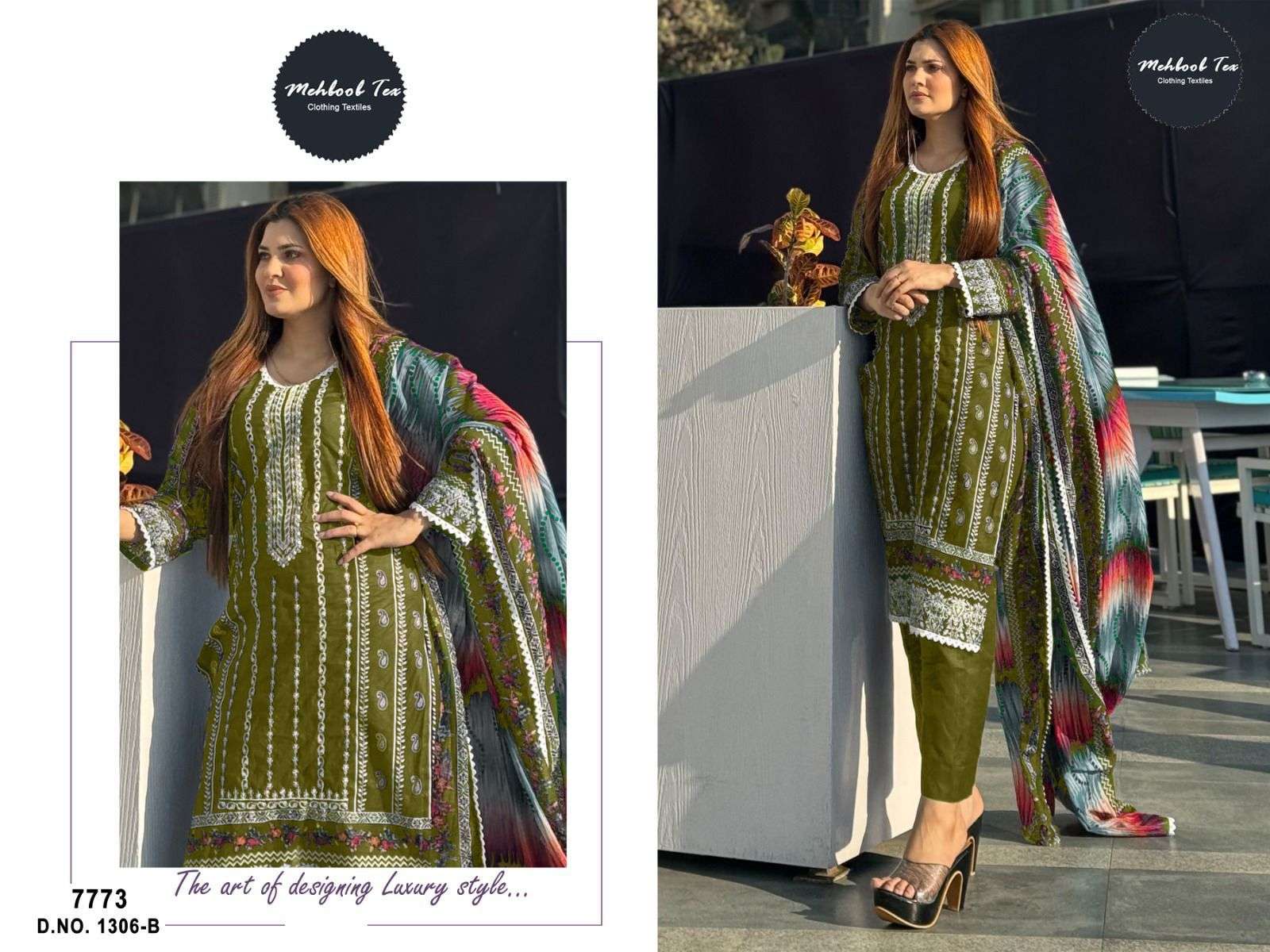 MEHBOOB TEX D NO 1306 COTTON SALWAR KAMEEZ 