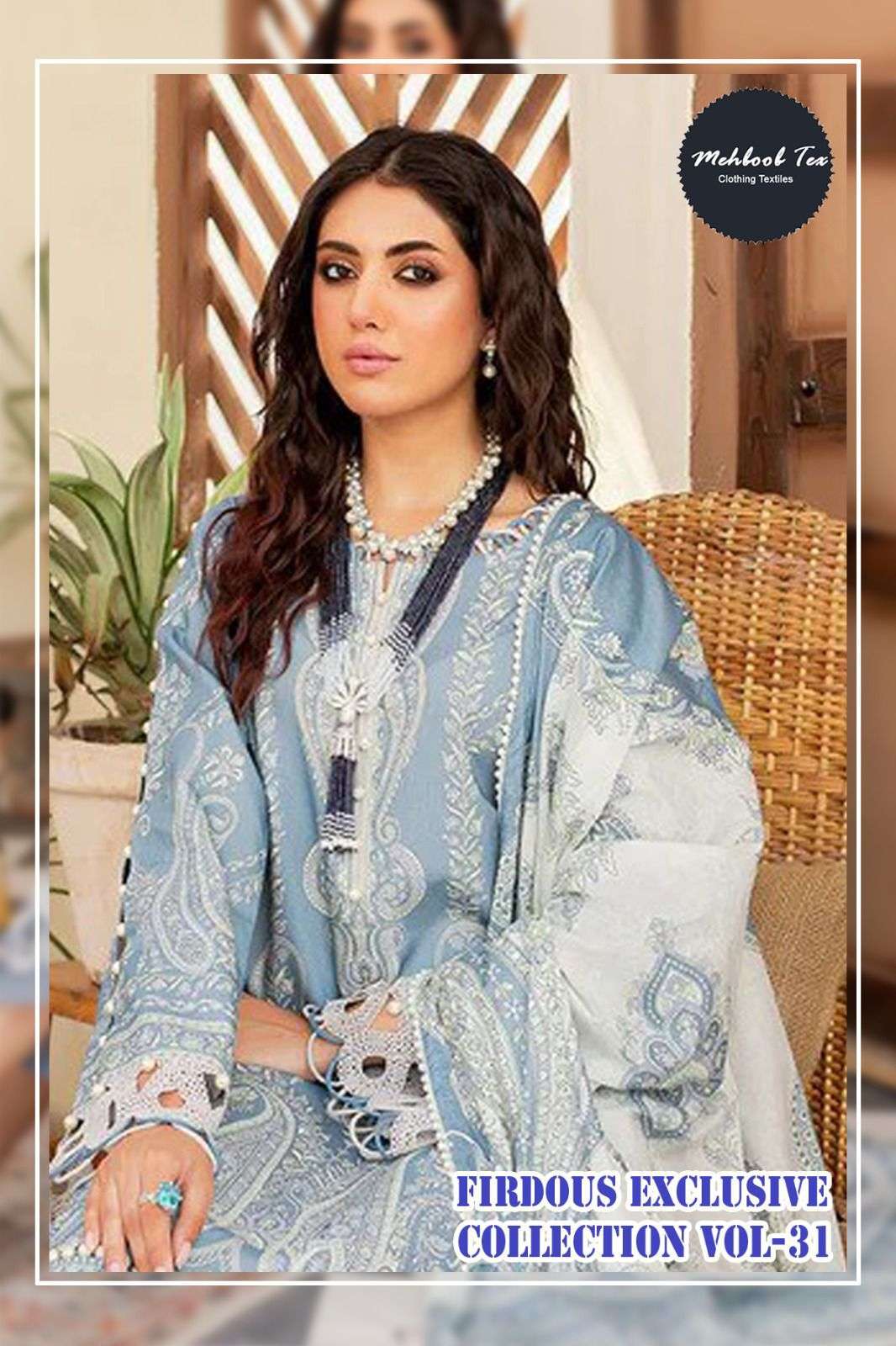 MEHBOOB TEX FIRDOUS EXCLUSIVE COLLECTION VOL 31 COTTON SUIT