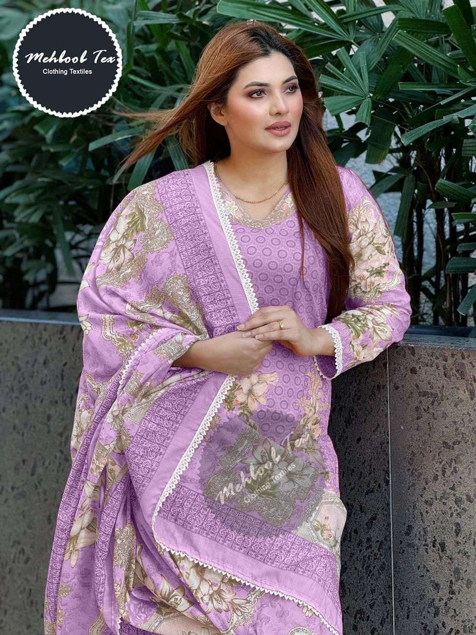MEHBOOB TEX MARIA B GOLD SUMMER COLLECTION COTTON SUIT