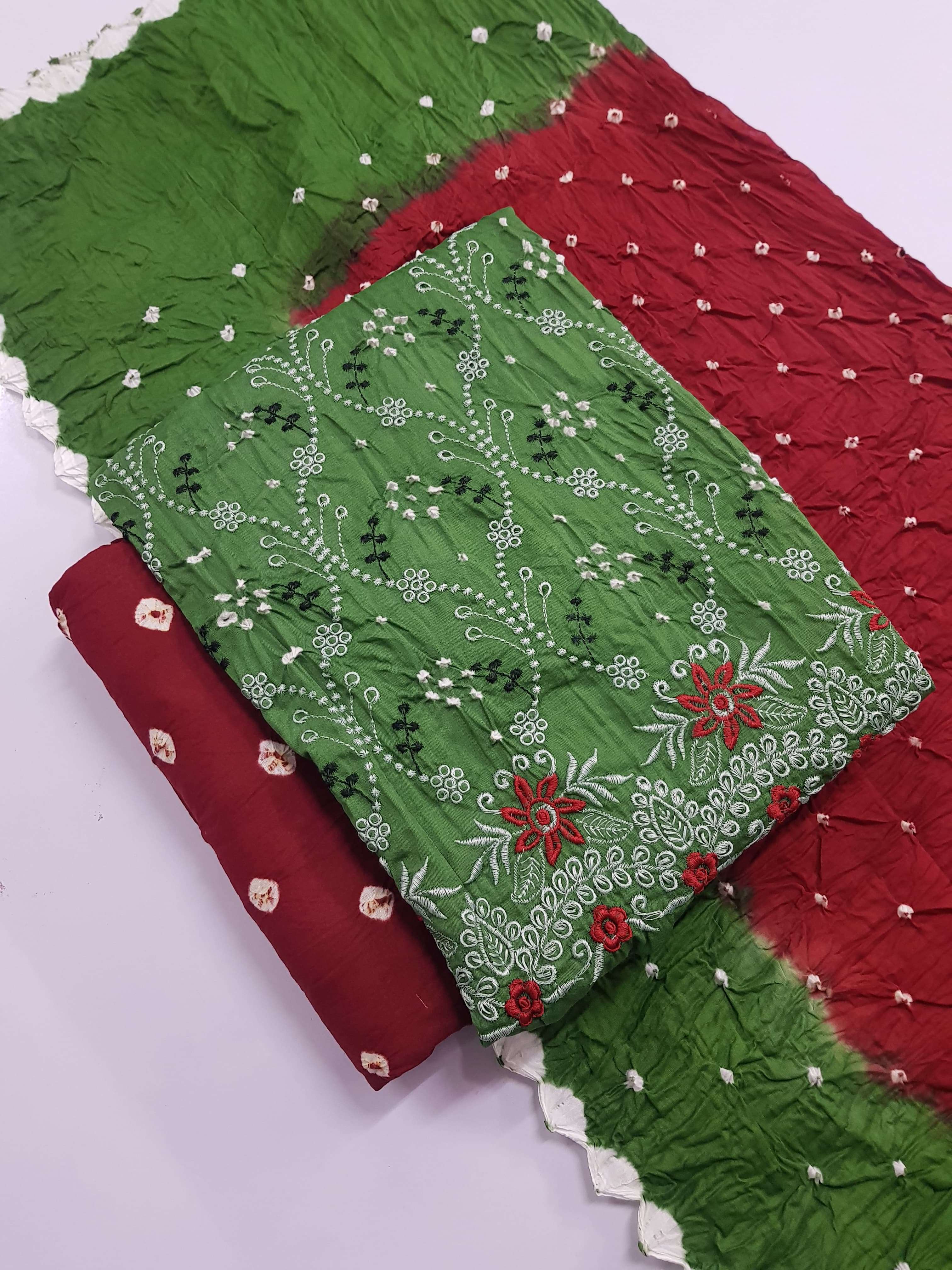MF BHANDEJ PRINT COTTON SUIT