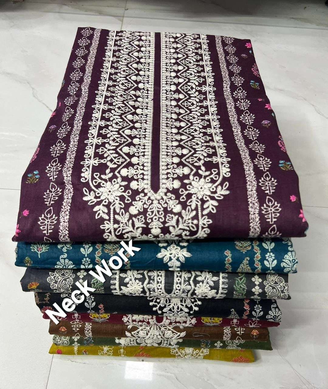 MF EMBROIDERED DUPATTA COLLECTION LAWN COTTON SUIT
