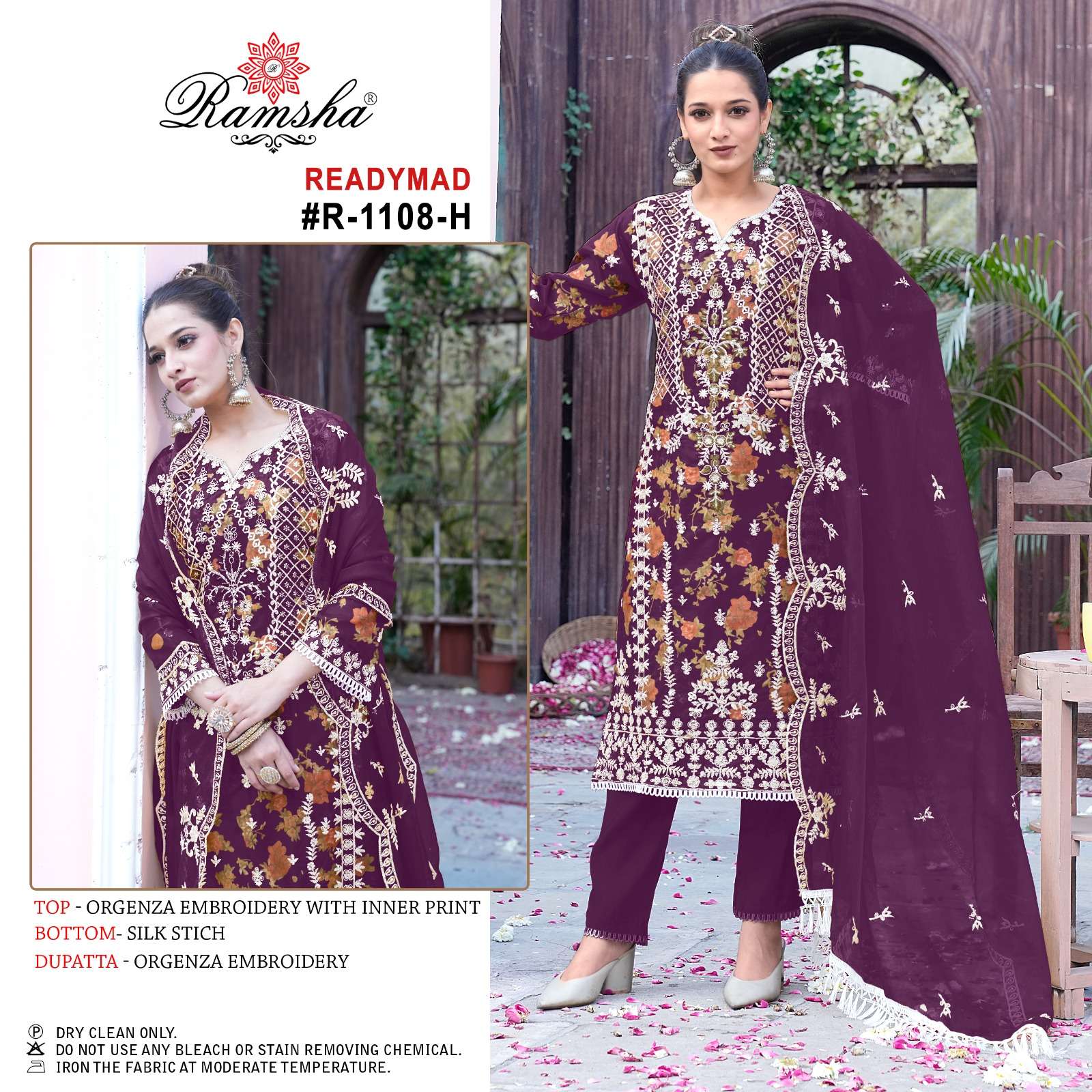 RAMSHA R  1108 READY MADE PAKISTANI SUIT